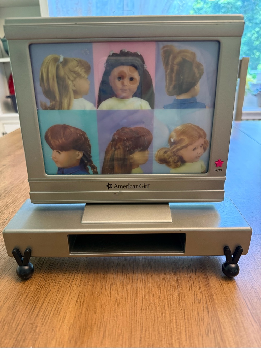 Vintage American Girl Doll TV Entertainment Set Monitor Stand - Retired 2007